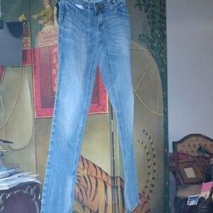 Rerock Sexy Exòtic For Express Blue Straight Leg Jeans